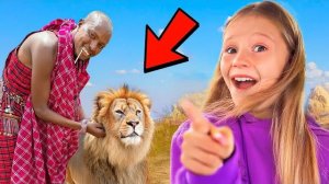 Настя и папа в Африке | ВИДЕО ДЛЯ ДЕТЕЙ