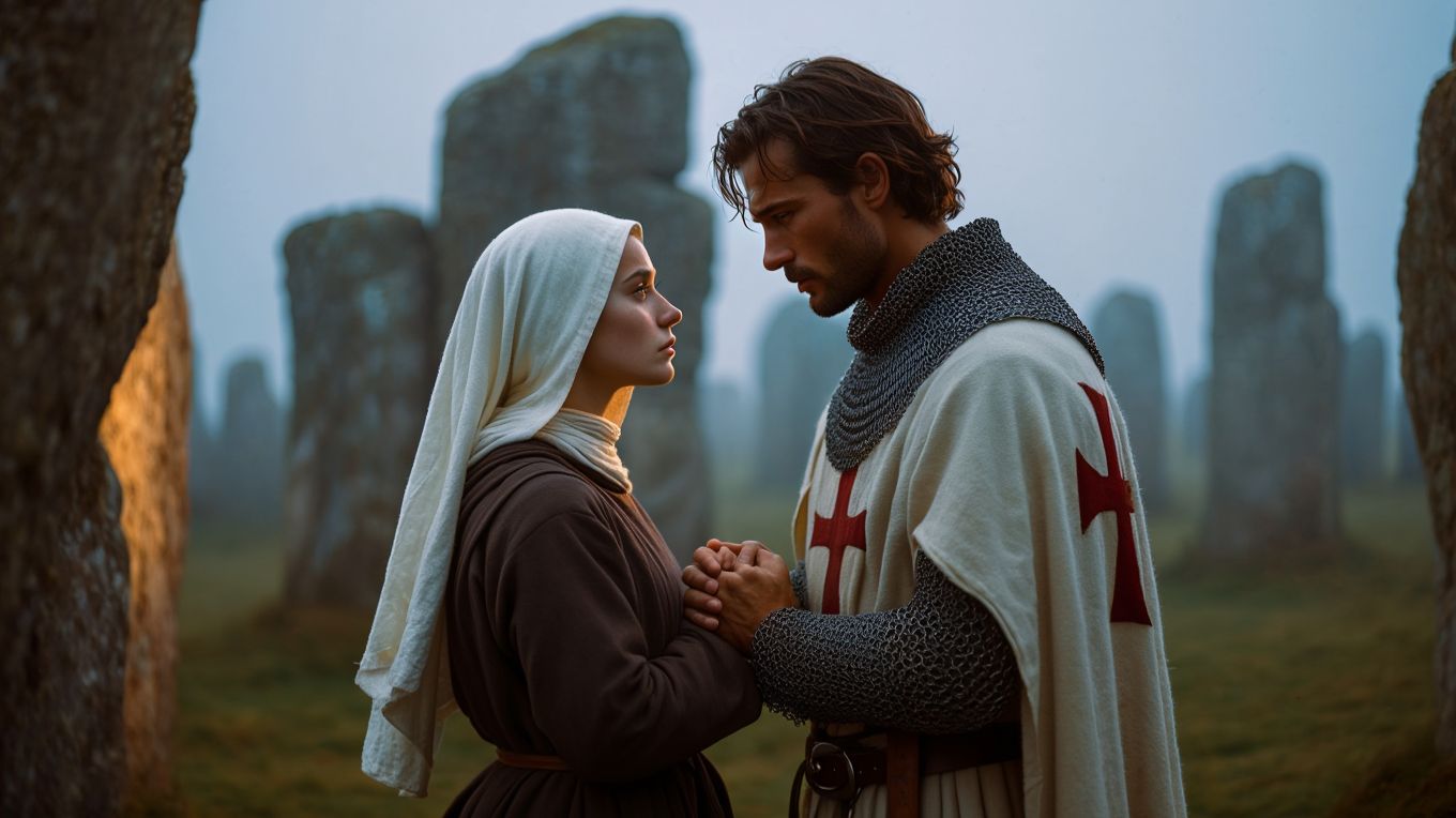 Он дал обет целомудрия, она — обет Богу… но древняя тайна связала их сильнее клятв