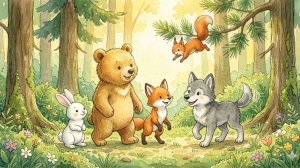 Песенка про медвежонка и его друзей!