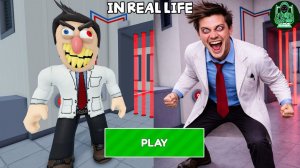 Прохождение игры DR. DOOM'S DENTIST RUN В РЕАЛЬНОЙ ЖИЗНИ #Obby Новое обновление #Roblox