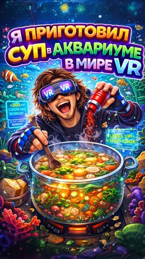 Я приготовил суп в аквариуме в мире VR