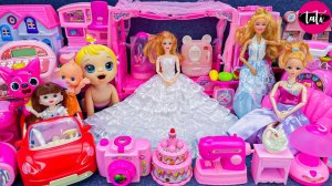 Играем в игрушки из мультика принцесса кукла Барби. Мультфильм для детей. ASMR АСМР