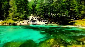 3 часа звуков реки и водопада в лесу для глубокого сна, расслабления и медитации.🌲💧