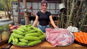 Потрясающий рецепт приготовления мяса с горькой дыней.