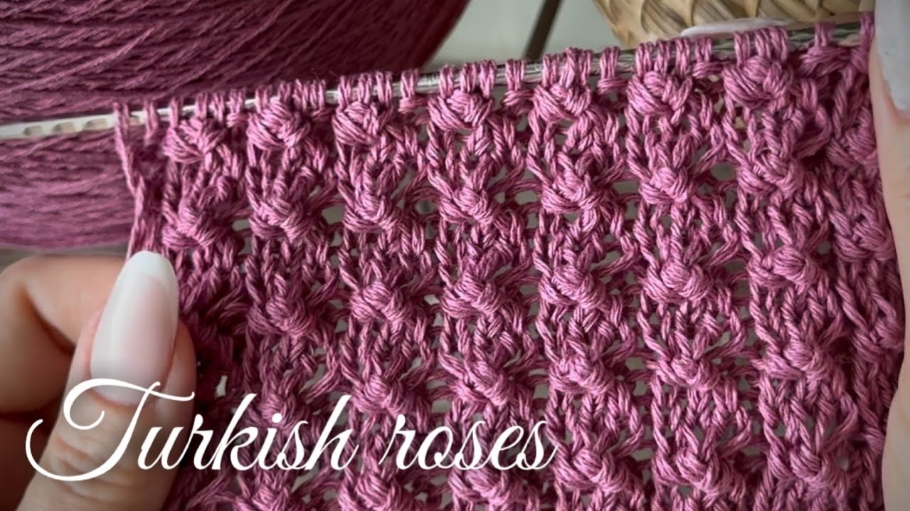 ХИТ! ВЯЖЕМ КРАСИВЕЙШИЕ РОЗЫ СПИЦАМИ! 