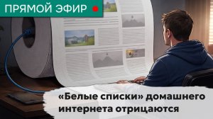 «Белые списки» домашнего интернета отрицаются. Эфир