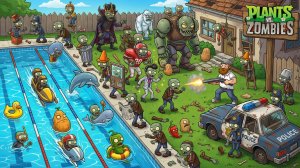 Зомби против растений PvZ Fusion Plants vs Zombies Растения против Зомби ПВЗ Битва прохождение игры