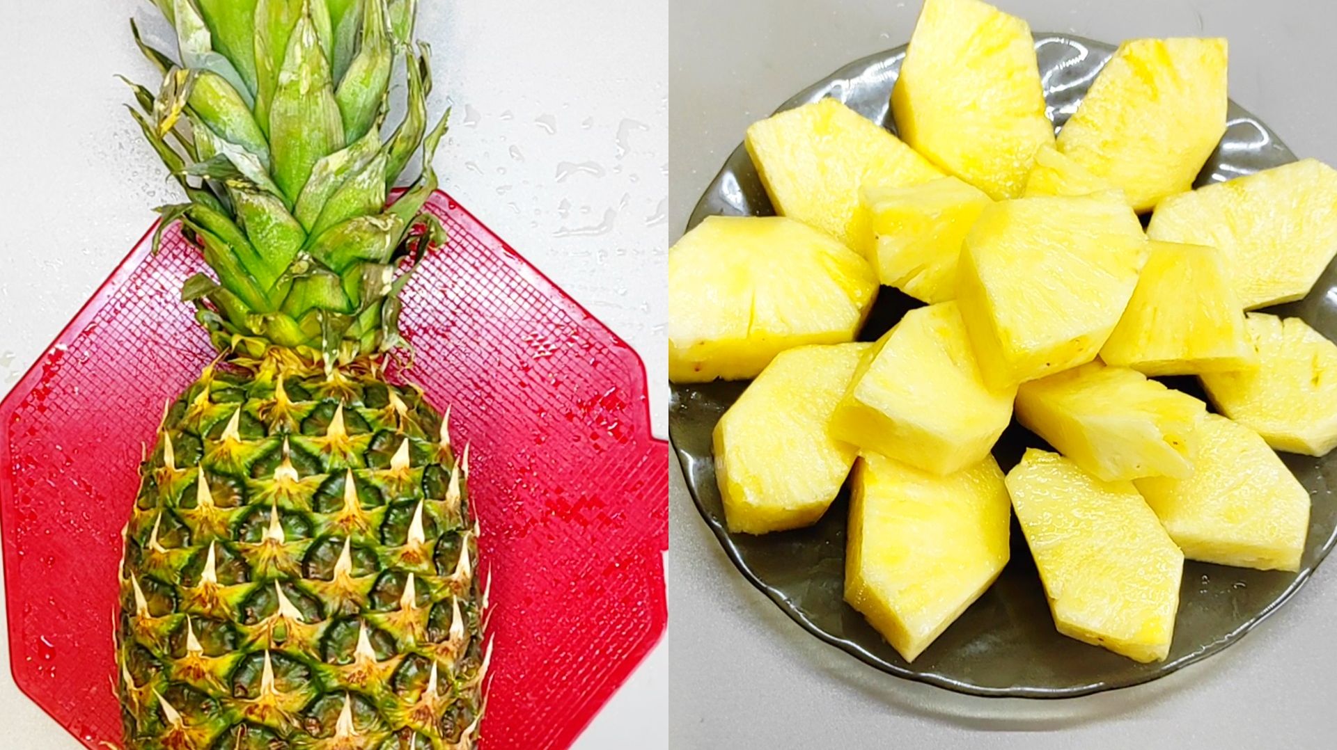 Как почистить ананас быстро и красиво