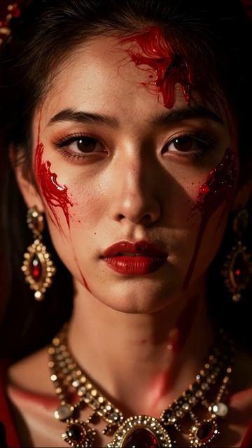 Кровавая красота: загадка и мистика #арт #красота #фантазия