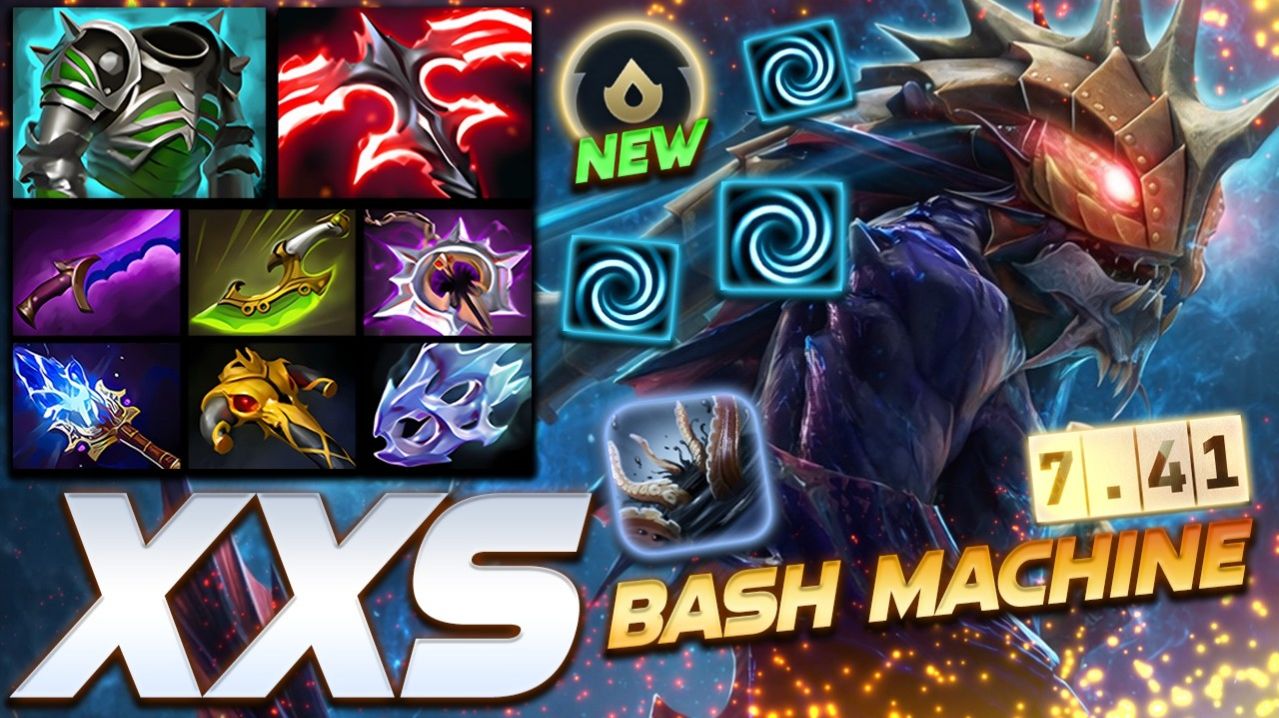 XXS Slardar - 7.41 BASH LORD — профессиональный геймплей в Dota 2 [Смотри и учись]