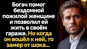 ИСТОРИИ ИЗ ЖИЗНИ/Богач помог бездомной пожилой женщине и позволил ей жить в своём гараже