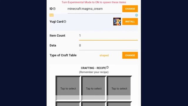 Сделай свой предмет и крафт ПРОСТО | создание аддонов Mcbe #6