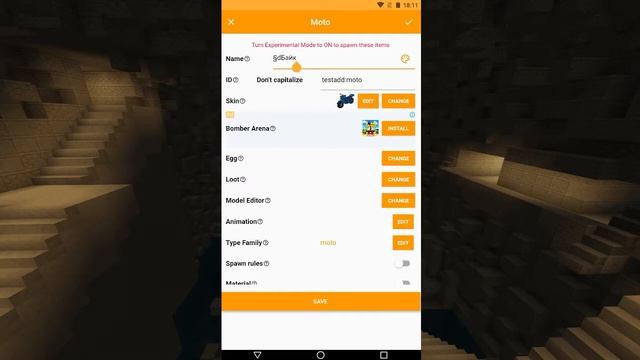 Как создать ездового моба на телефоне   MCBE создание аддонов #8