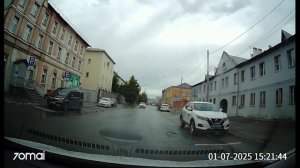 Вид из кабины по прекрасному городу