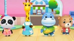 Панда. Панда школьный автобус. Медосмотр для малышей. Для детей .Часть 13