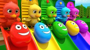 Пять маленьких утят - Шалтай-Болтай - Большие детские стишки и песенки для изучения цветов