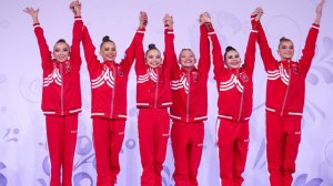 Сборная России по художественной гимнастике вернулась с первого этапа Кубка мира с четырьмя медалями