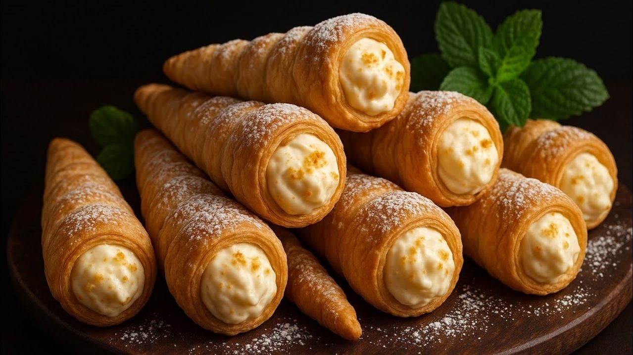 Вкуснятина из детства! МАЛО КТО ЗНАЕТ, ЧТО ОНИ ГОТОВЯТСЯ ТАК ПРОСТО! Трубочки с кремом смотреть онлайн