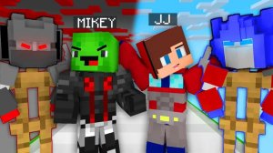 Джей Джей Оптимус Прайм против Майки Мегатрона Битва в костюмах трансформеров. Майнкрафт Мультик