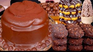 асмр. торт с дубайским шоколадом, мороженое и не только