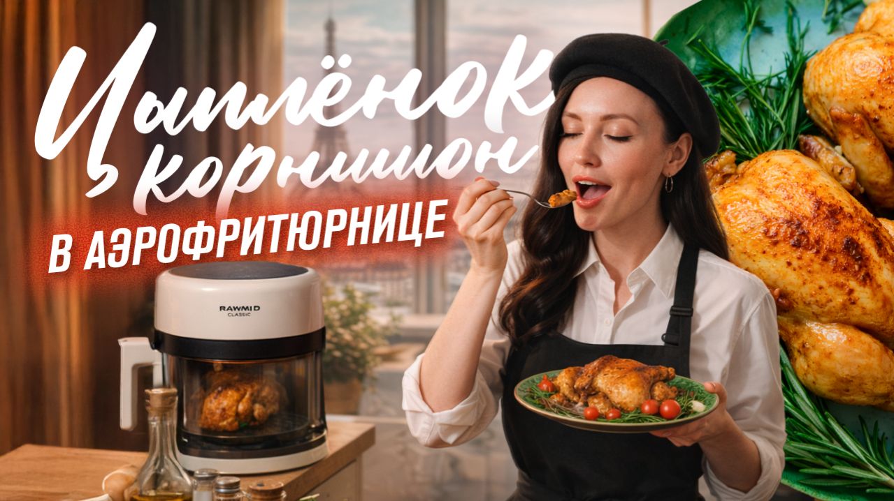 Как приготовить курицу с хрустящей корочкой без масла в аэрогриле