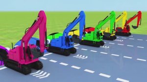 Изучаем цвета Пакман фермерский футбольный мяч экскаватор уличная техника игрушка-сюрприз для детей