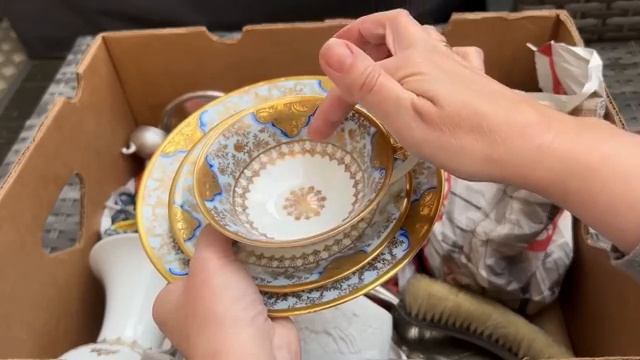 Германия ПоХоД Барахолка Распаковка Антиквариат Винтаж Фарфор Германия Про поиск клада