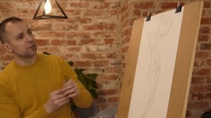 Общее движение. Характер пятна. Рисование конечностей. [А. Рыжкин МК Набросок 10.01.21г.]