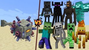 ТИТАН СТРАЖ ПРОТИВ ТИТАНОВ МОБОВ МАЙНКРАФТ