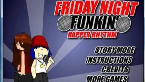 Friday night funkin rapper rhythm gameplay (all levels)
