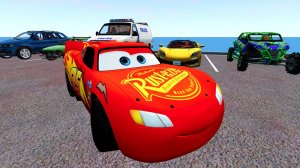 Молния Маквин и Тачки против Огромного Обрыва! 🏎️💥 Краш-тест в BeamNG.drive