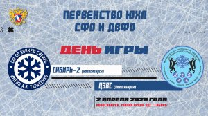 Первенство ЮХЛ СФО и ДВФО. "Сибирь-2" - ЦЗВС. 2 апреля.