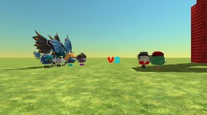 Мая камандай против Артёмки 24к и димки и помчика 19к