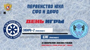 Первенство ЮХЛ СФО и ДВФО. "Сибирь-2" - ЦЗВС. 3 апреля.