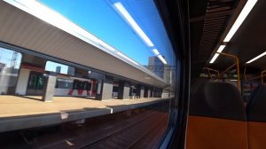 На электричке от Наро-Фоминска до Белорусского вокзала  Москвы Московское метро