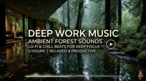 Deep Work Music  Focus Ambient For Productivity - Work And Study Music & Deep Focus Sounds