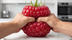 AI | Вскрывание гигантского фруктового плода | Залипательное ASMR 🍓🍑🍒