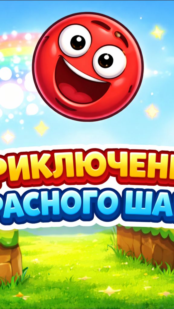 Красный шарик - Мультик игра для детей - ПЕРВАЯ часть