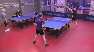 отбор Здобнов Ю. (625) - Румянцев Н. (529) 31.03 настольный теннис Малиновый 400+ турнир СПб