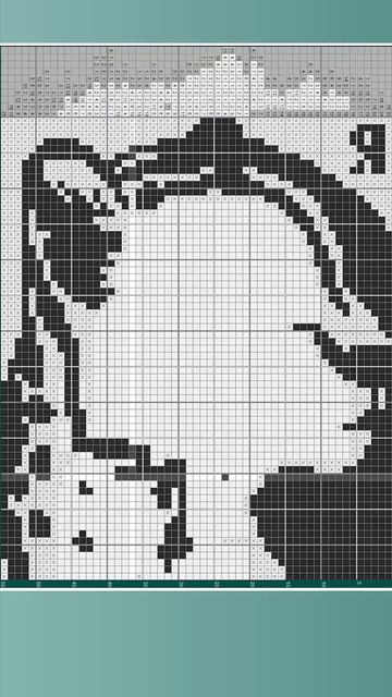 Ягуар - (Jaguar) [★★★★★] 65х55 чёрно-белый японский кроссворд #pixelart