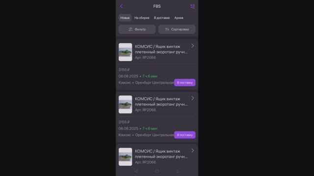 Поставка WB FBS. Обзор приложения Вайлдберриз WB Partners и сайт rr56.ru август 2025