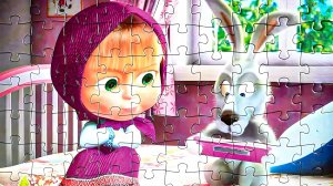 Собираем пазл для детей «Маша и Медведь».👋👋👍