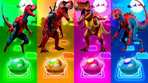 Coffin Dance Динозавры 395 уровень - Мультики про Динозавров | МУЛЬТФИЛЬМЫ ДИНОЗАВРЫ в Tiles Hop