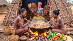 Готовим с нашими женами вкуснейший традиционный завтрак из рыбы монстра. Жизнь в Кении