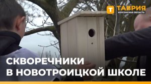 В Новотроицкой школе №2 установили 17 скворечников