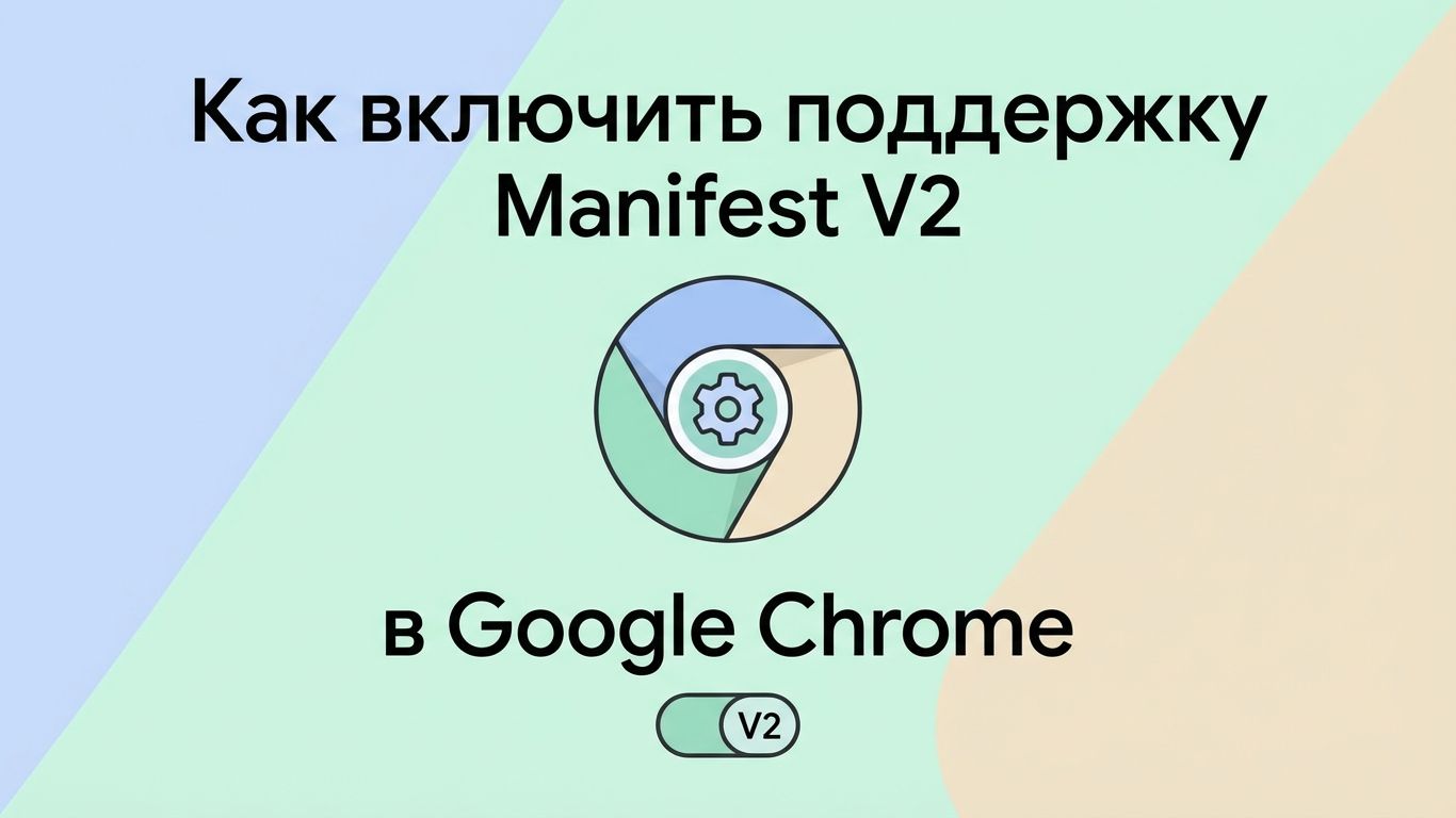 Как включить поддержку расширение Manifest V2 в Google Chrome