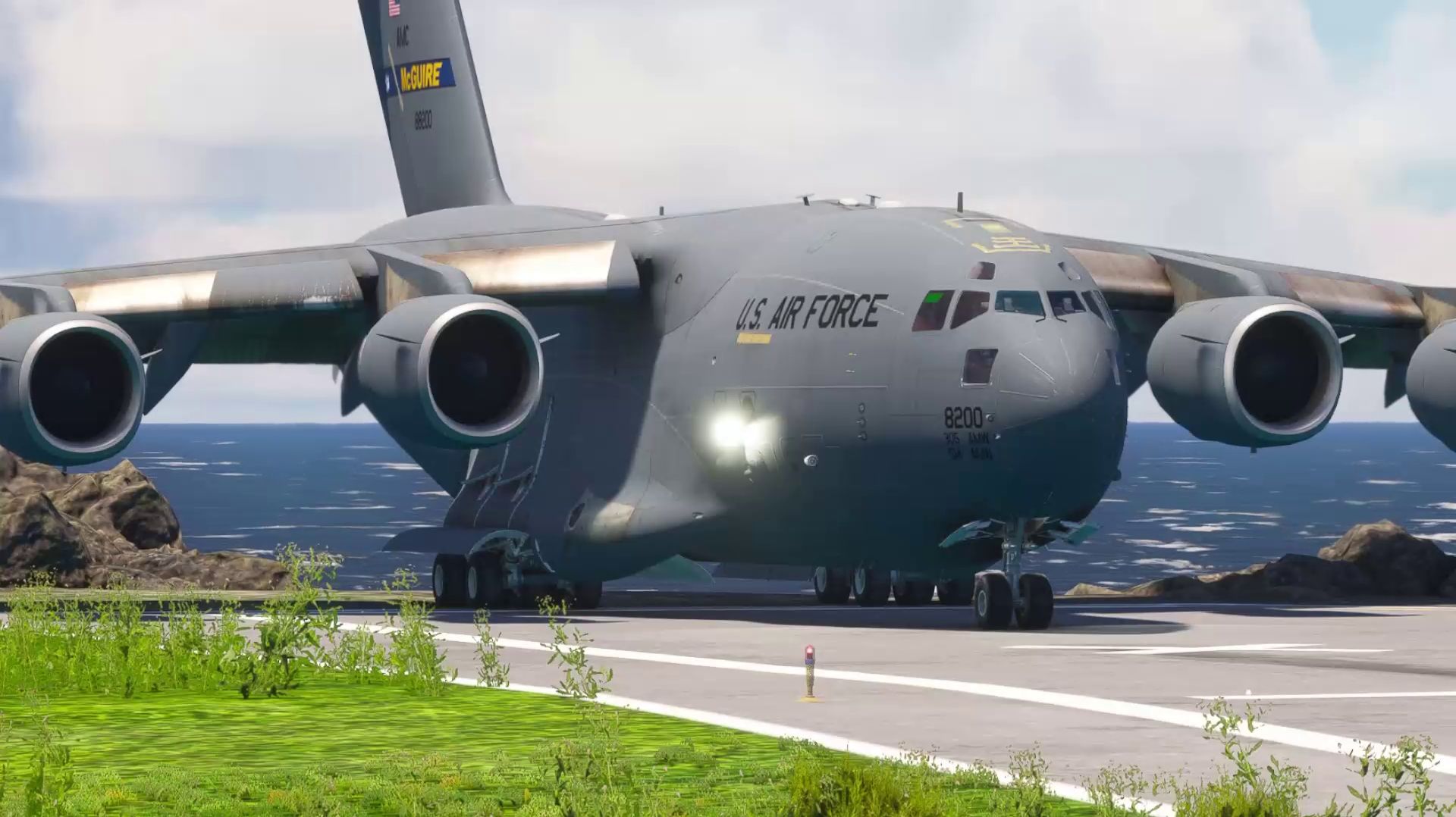 C-17 взлет [cgi]