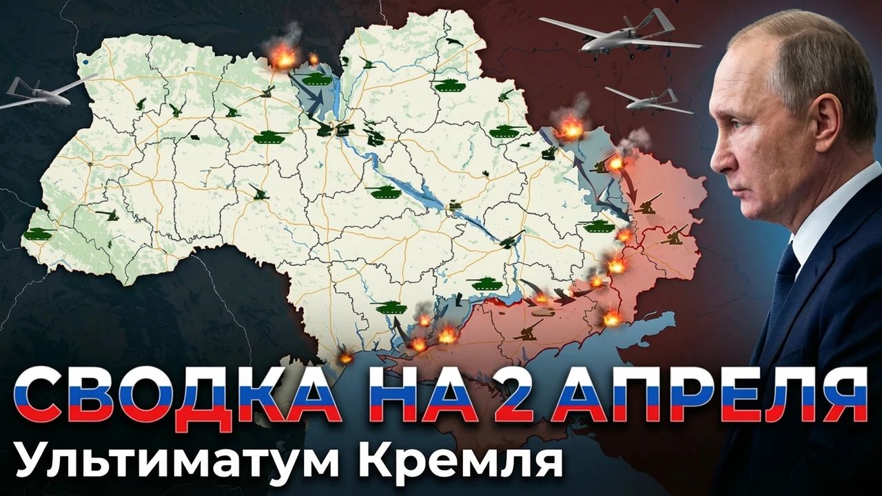 СВОДКА НА 2 АПРЕЛЯ, КАРТА СВО СЕГОДНЯ, НОВОСТИ , СВО НА УКРАИНЕ, ВОЙНА ИРАН 2026 ЮРИЙ ПОДОЛЯКА