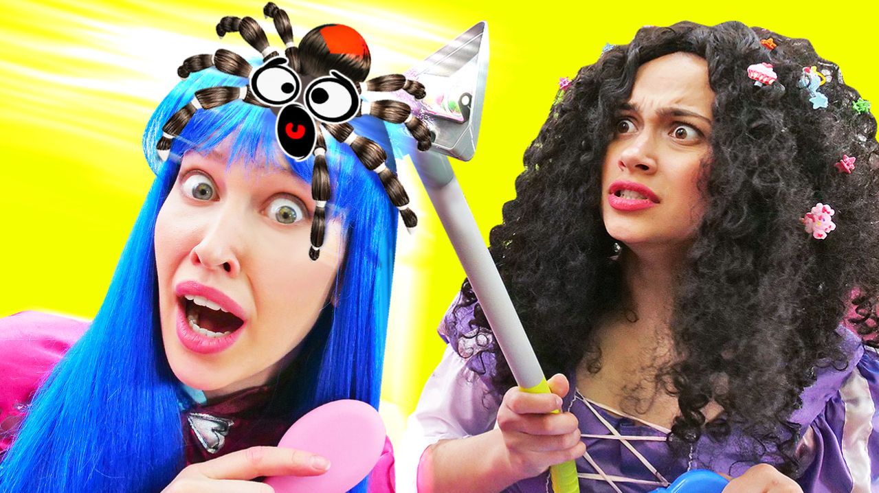 Вредные принцессы испугались ПАУКА 😯🕷️ Смешные видео для детей