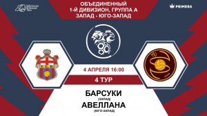 Первый дивизион. Группа А. Барсуки - Авеллана